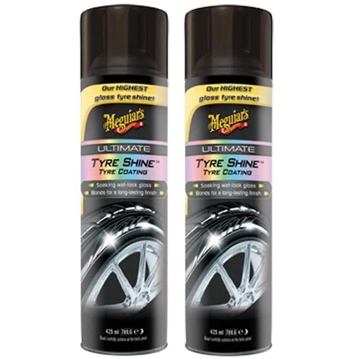 2xMeguiar'sG192315EUUltimateTireShine425g