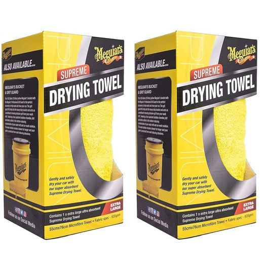 2xMeguiar'sX1802EUSupremeDryingTowelExtraLarge