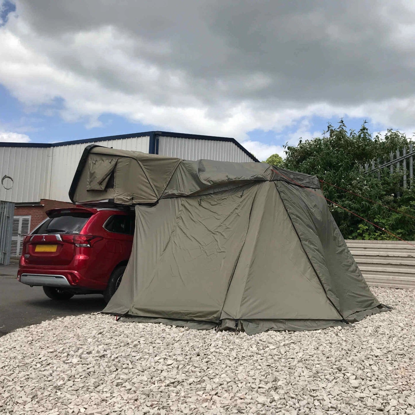 AnnexAddonfortheDirect4x4RoofTrekk3PersonRoofTopCampingTentinGreen
