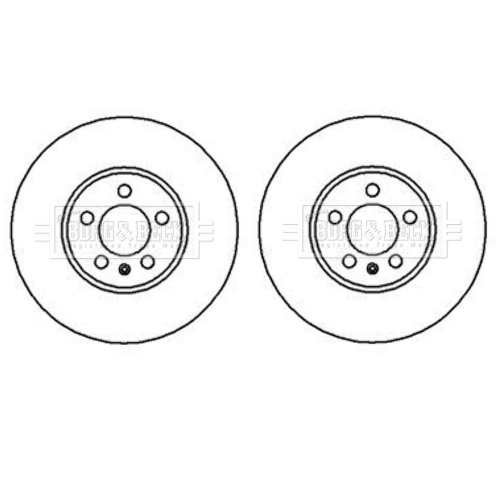 APairOfBorg&BeckFrontBrakeDiscsFitsSeatLeon1999-20061J0615301k