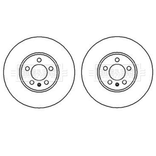 APairOfBorg&BeckFrontBrakeDiscsFitsSeatLeon1999-20061J0615301k