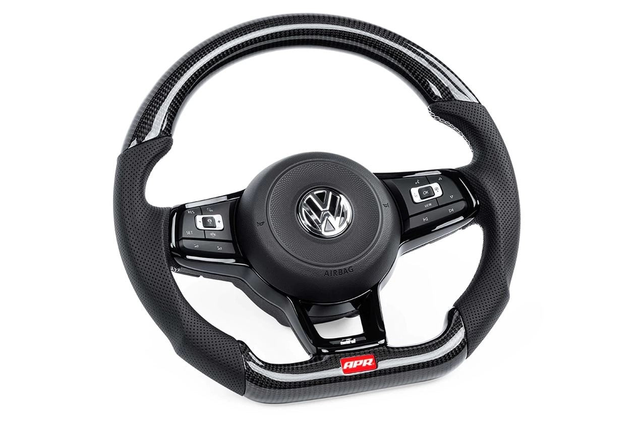 APRCarbonFibre/PerforatedLeatherSteeringWheelGolfMk7/Mk7.5R/GTI/GTD