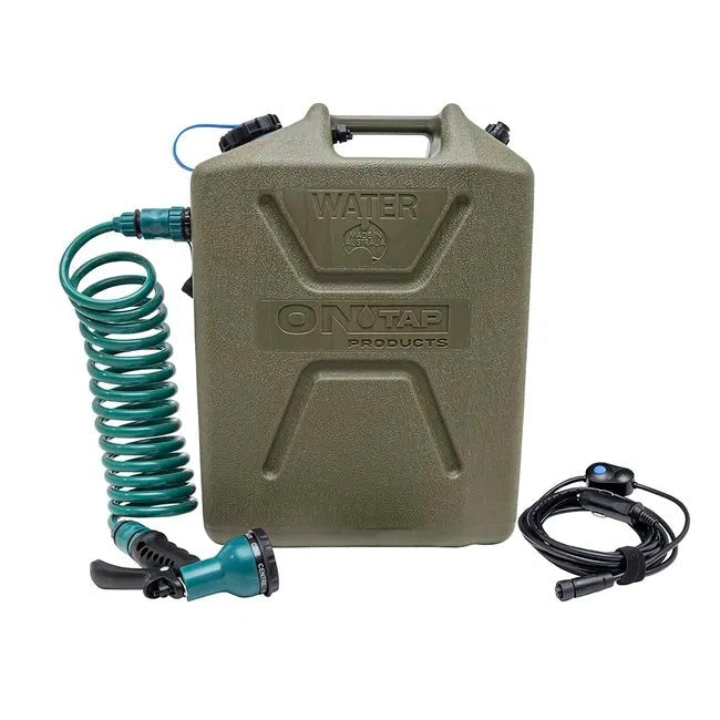ARBONTAPPortableElectricCampingShower22LitreGreen