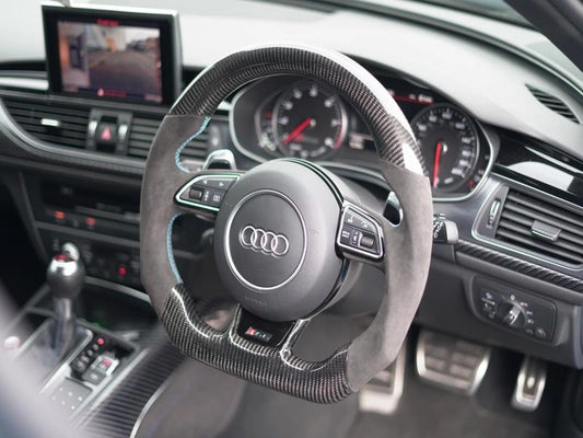 AudiA6/S6/RS6C7CarbonFibreCustomSteeringWheel(2013-2018Models)