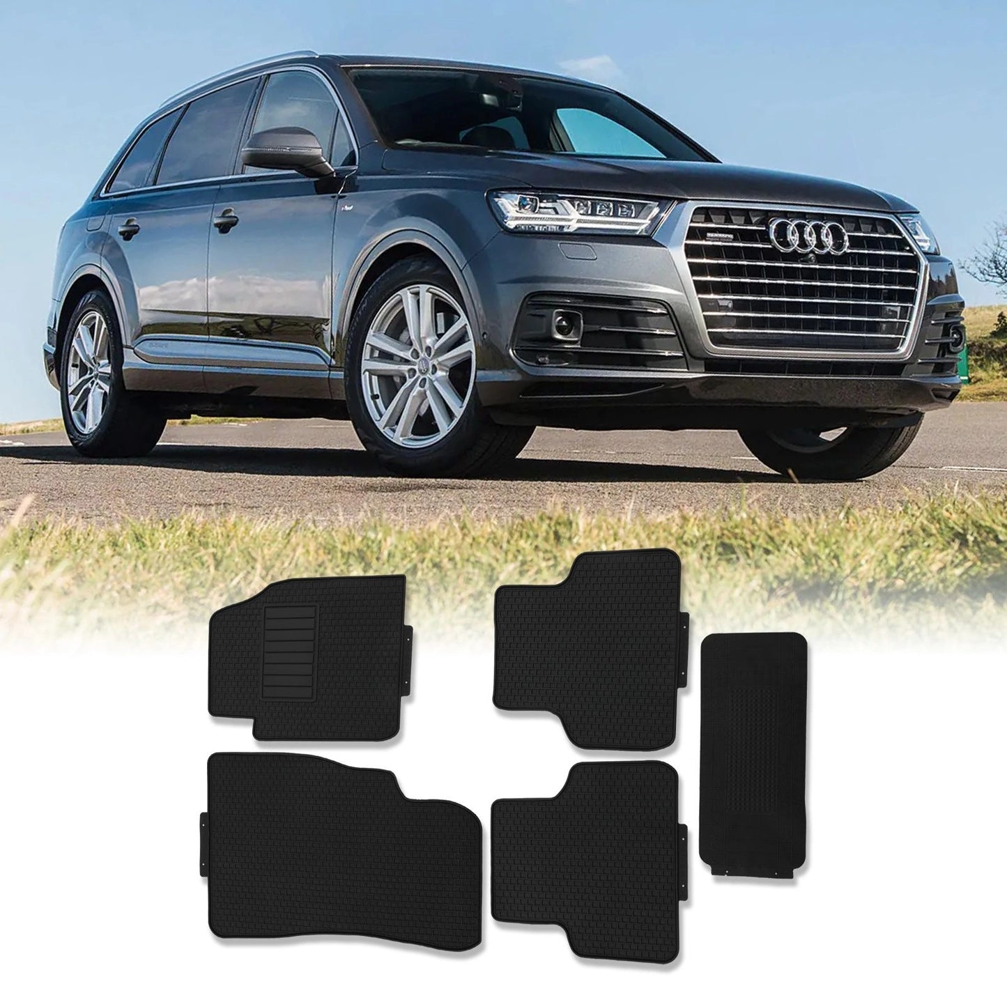 AudiQ74M2016+RubberFloorMats