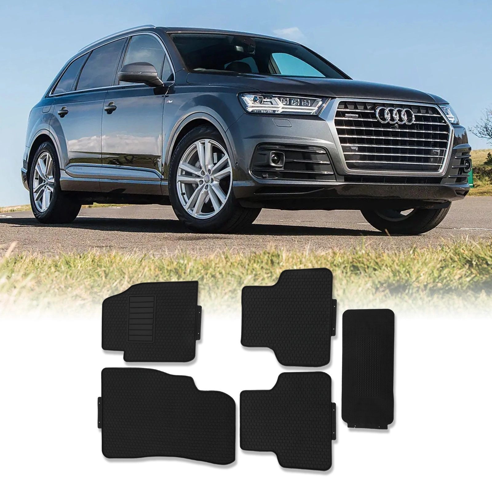 AudiQ74M2016+RubberFloorMats