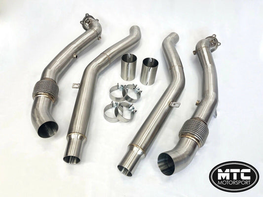 AudiRS6C7DecatDownpipesandMidPipesRS7