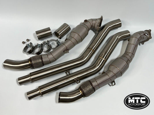 AUDIRS6RS7C7DOWNPIPES&MIDPIPES200CELLHI-FLOWSPORTSCATS&HEATSHIELD