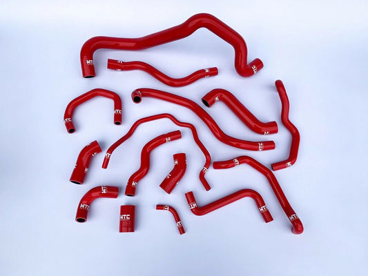 AudiTTS3SeatLeonCupra210225SiliconeCoolantHoseKitRed