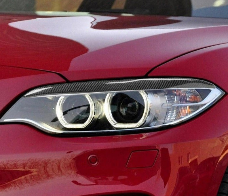 BMW2SeriesCarbonFibreHeadlightEyebrows/Eyelids(2014-2020Models)