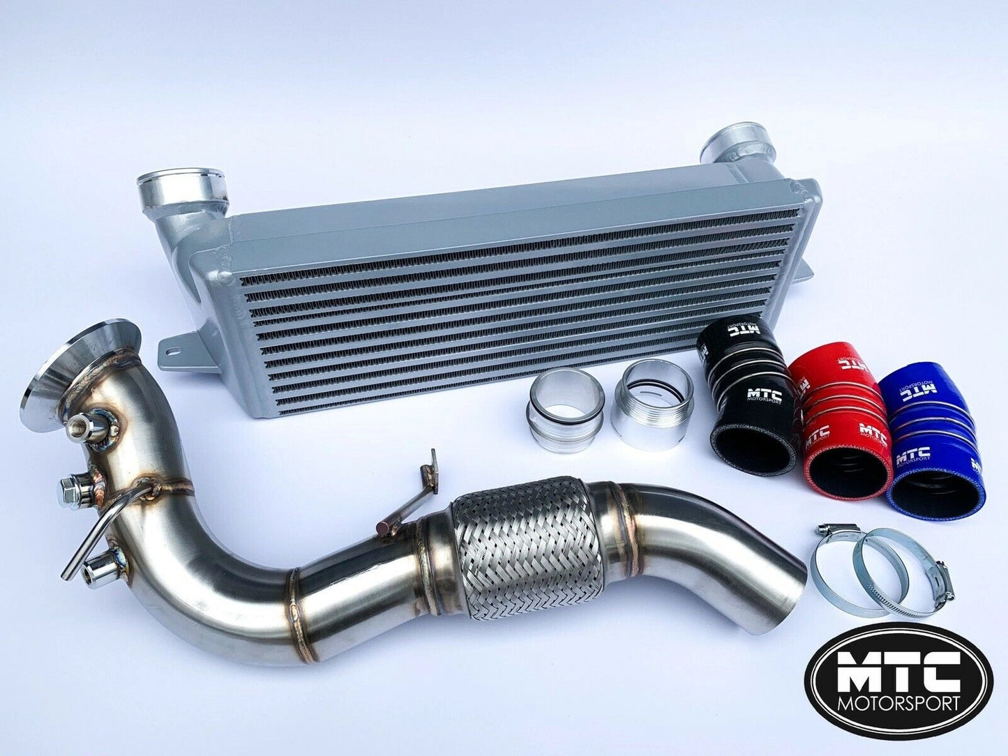 BMW335DTurboIntercoolerDPF&BoostHoseE90-E93Silver
