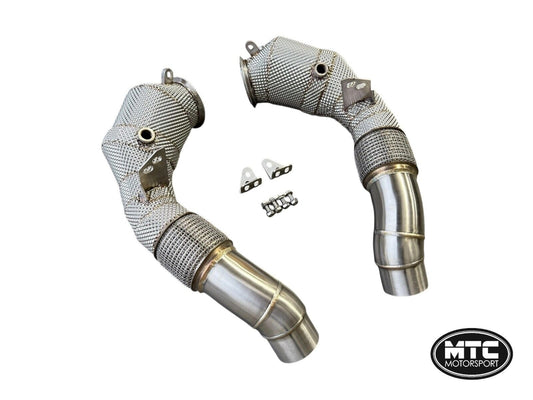 BMWF10M5F11M6DOWNPIPESWITH200CELLSPORTSCATS&HEATSHIELD2011-2016