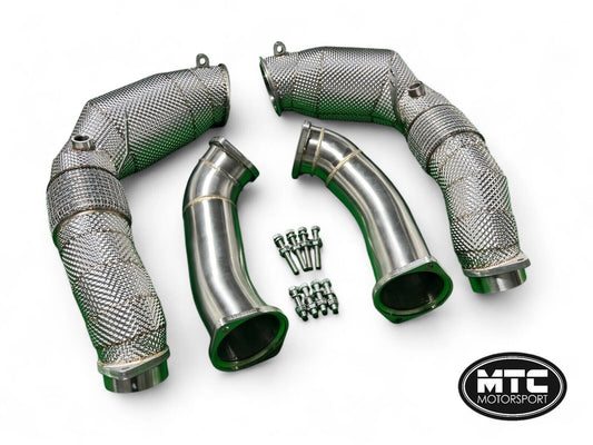 BMWF95X5MX6MDOWNPIPES200CELLHI-FLOWSPORTSCATS&HEATSHIELD2021-LCI