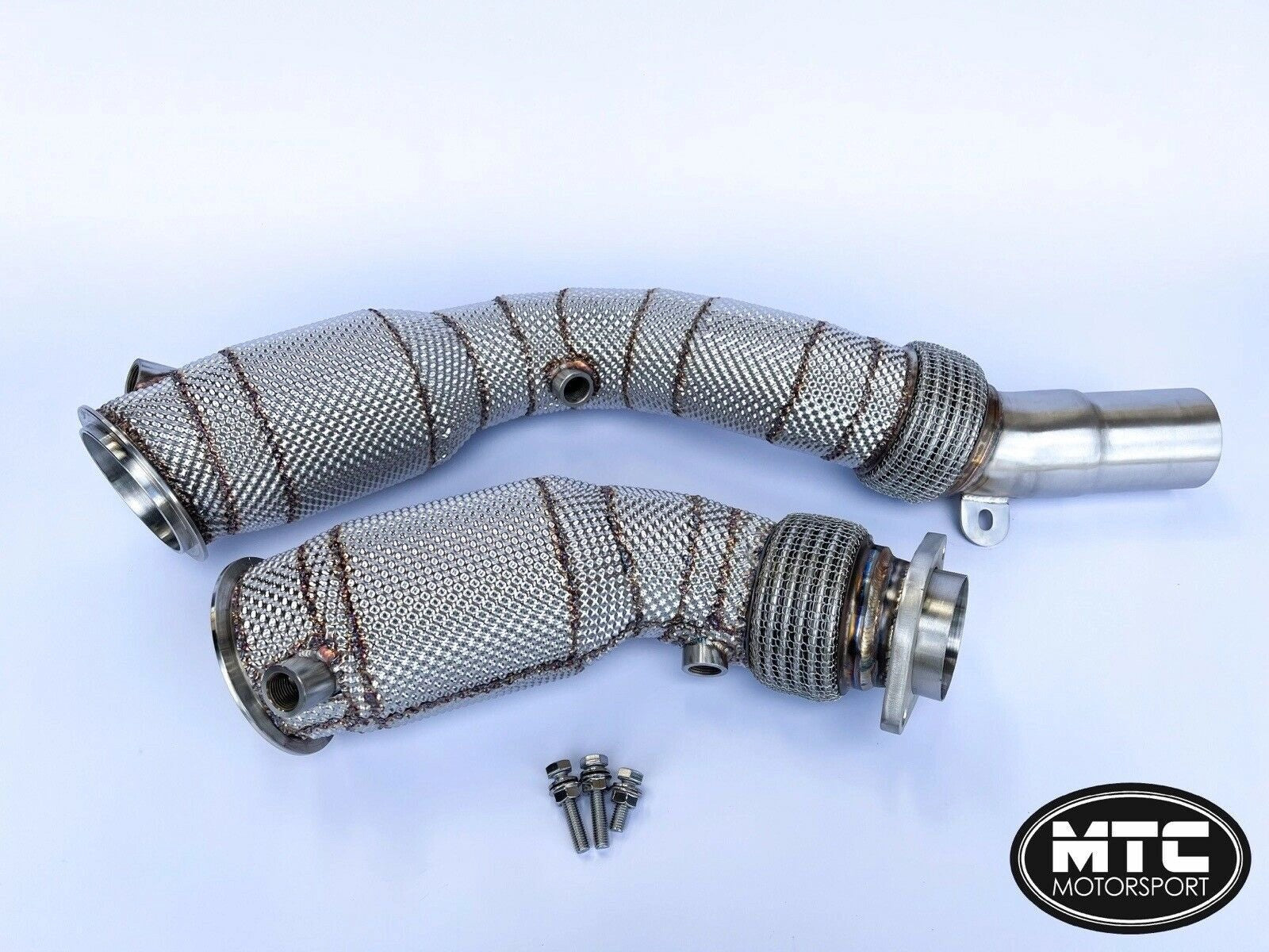 BMWM3M4F80F82S55Downpipeswith200CellHi-FlowSportsCats&HeatShield14-