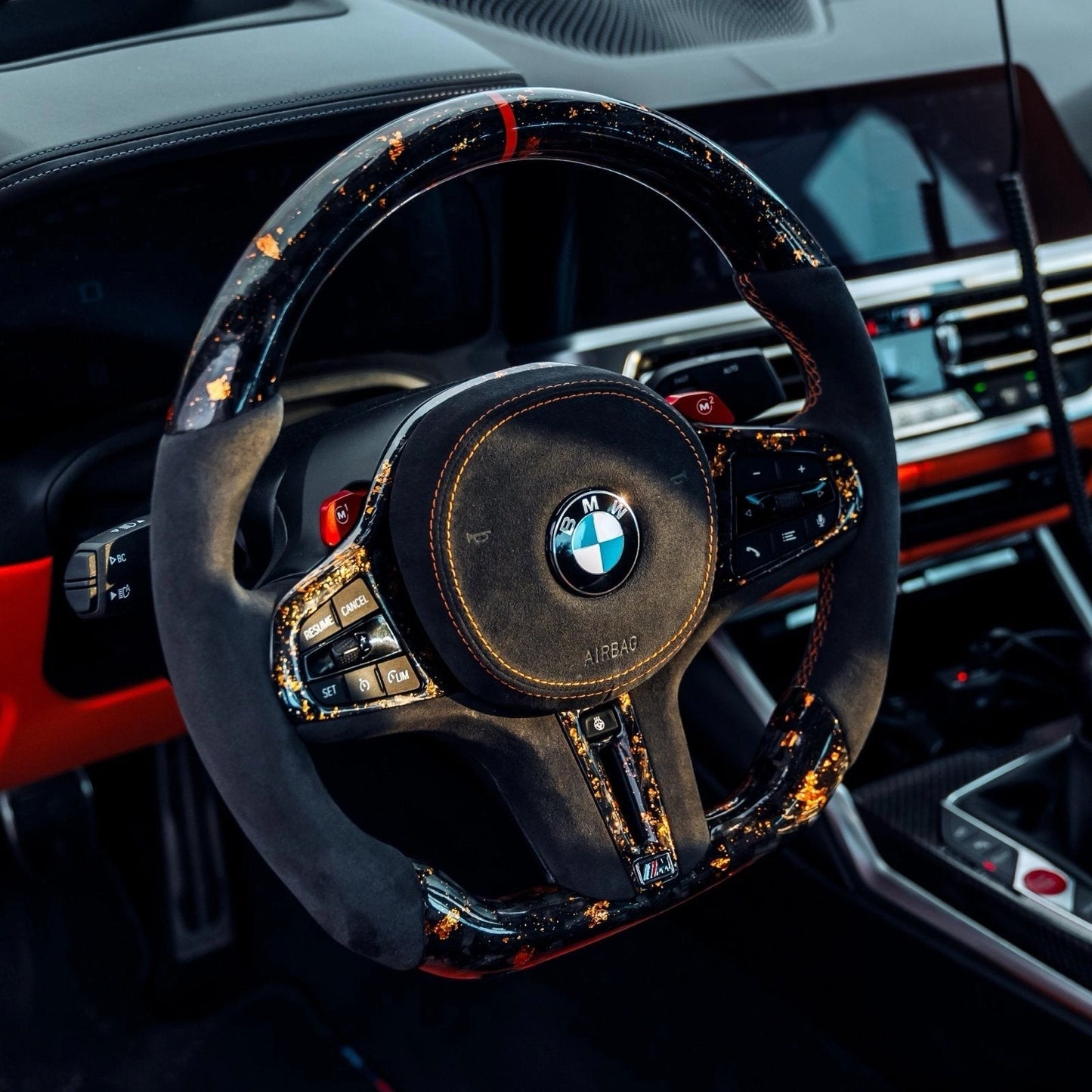 BMWMPERFORMANCECARBONFIBREFULLYCUSTOMISABLESTEERINGWHEELGSERIESMODELS
