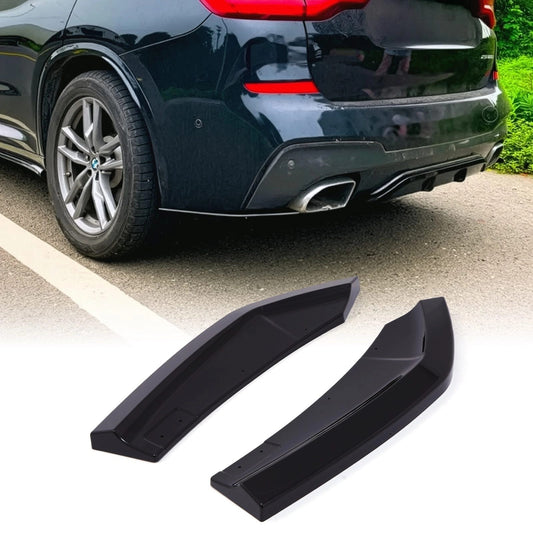 BMWX3G01PreLCI18-21GlossBlackRearSpats
