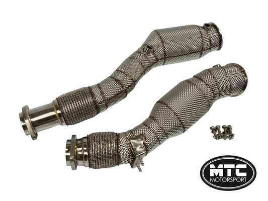 BMWX3MX4MDOWNPIPESWITH200CELLHI-FLOWSPORTSCATS&HEATSHIELDF97F98
