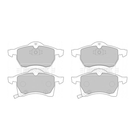 Borg&BeckFrontBrakePadSetFitsAstraMk4Mk5,VectraB,ZafiraMk1