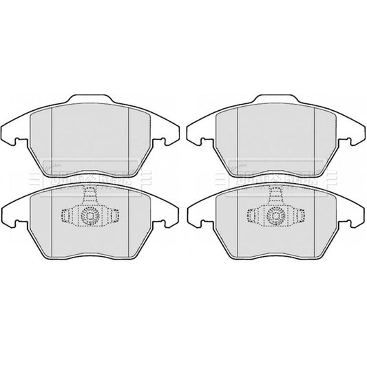 Borg&BeckFrontBrakePadSetFitsPeugeot308,2009Onwards425260