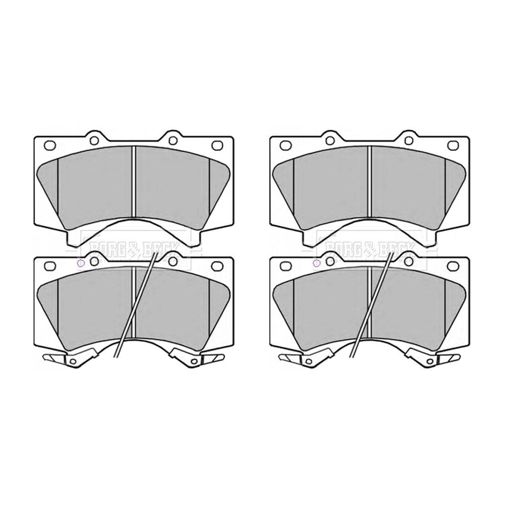 Borg&BeckFrontBrakePadSetFitsToyotaLandCruiser2002007On,044650C020