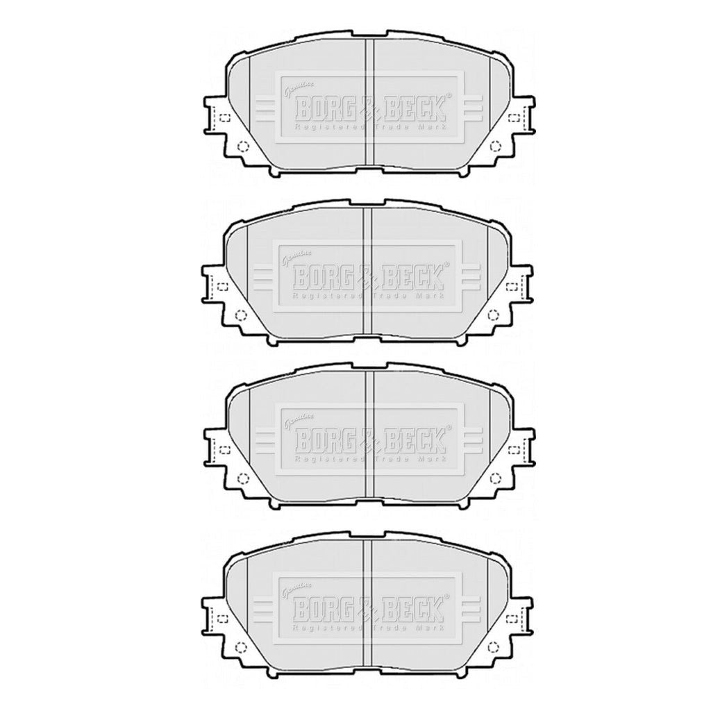 Borg&BeckFrontBrakePadSetFitsToyotaYaris/Vitz1.0,1.3,1.8Vvt-I