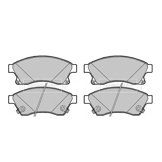 Borg&BeckFrontBrakePadSetFitsVauxhallAstraMk62009On,13301207