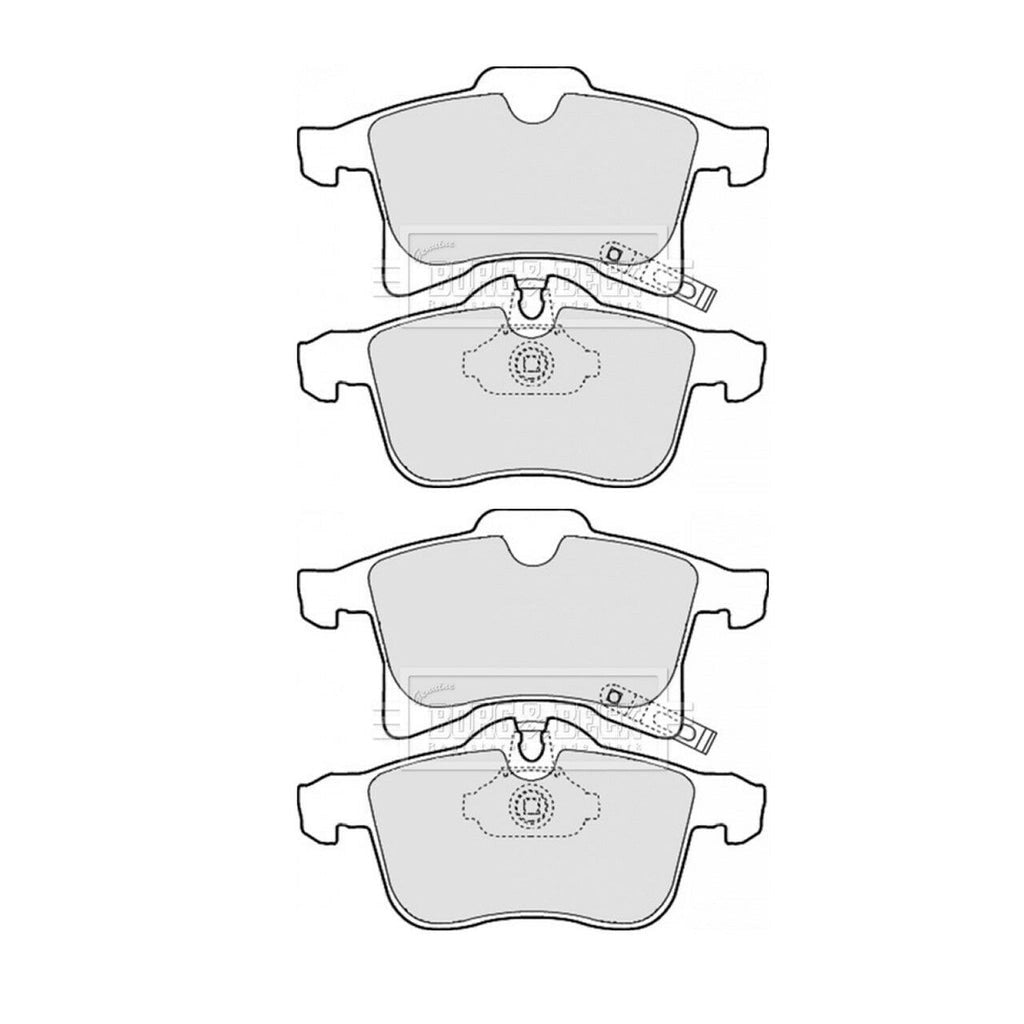 Borg&BeckFrontBrakePadSetFitsVauxhallAstraMk5,ZafiraMk2,93176429