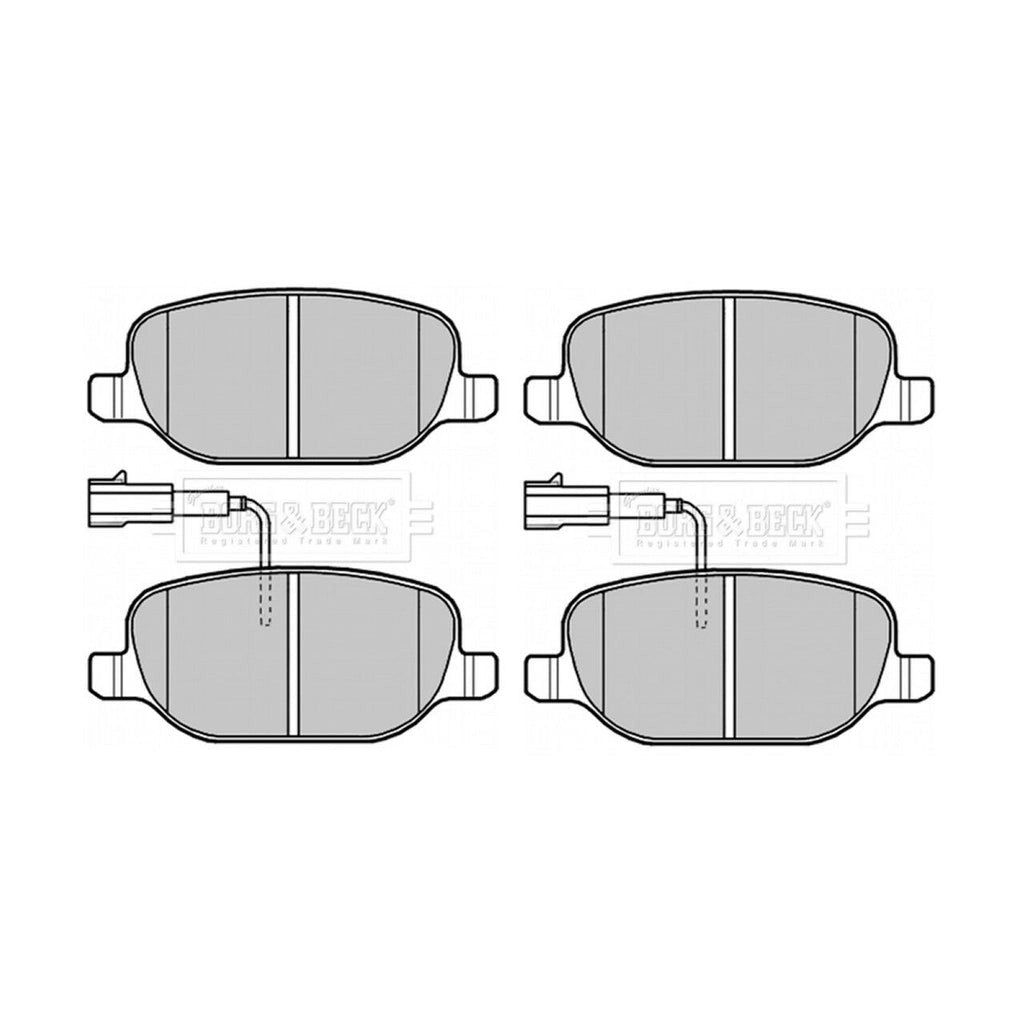 Borg&BeckRearBrakePadSetFitsAlfaRomeoGiulietta1.8Tbi,2.0,77365542