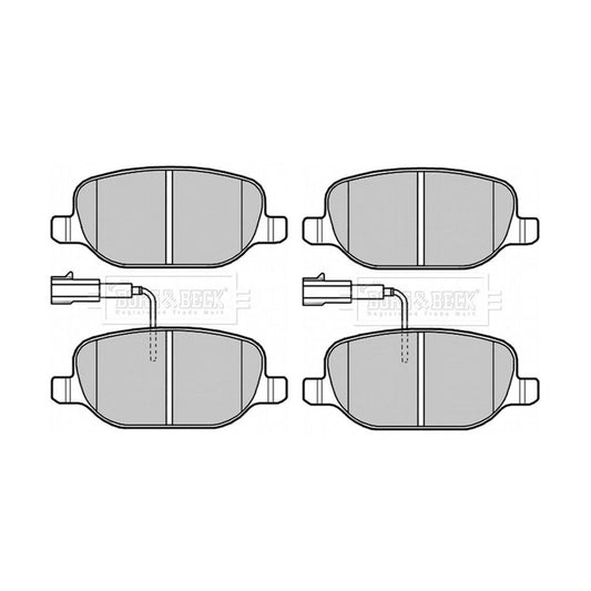 Borg&BeckRearBrakePadSetFitsAlfaRomeoGiulietta1.8Tbi,2.0,77365542