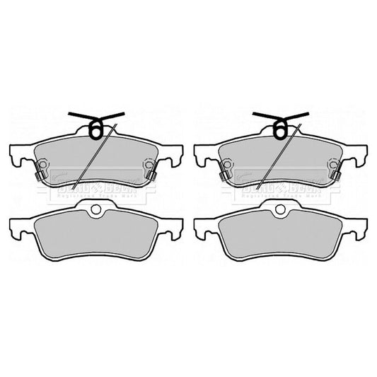 Borg&BeckRearBrakePadSetFitsHondaCivicIxMk92012Onwards