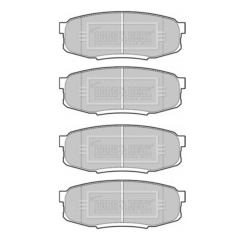 Borg&BeckRearBrakePadSetFitsToyotaLandCruiser2002007Onwards