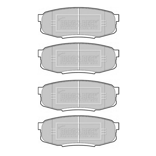 Borg&BeckRearBrakePadSetFitsToyotaLandCruiser2002007Onwards