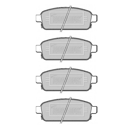 Borg&BeckRearBrakePadSetFitsVauxhallAstraMk6,ZafiraMk3,13300867