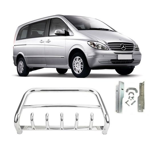 BullBarChromeAxleNudgeA-BarS.Steel60MmMercedes-BenzVito2004To2010