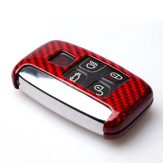 CarbonFibreKeyCoverForJaguar/LandRover/RangeRoverVehicles(BlackorRed)