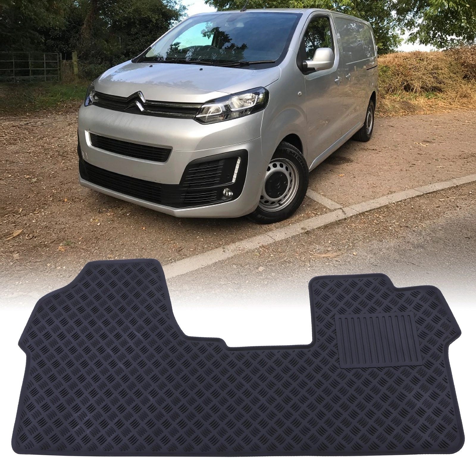 CitroenDispatchMK32016+BlackRubberFloorMat
