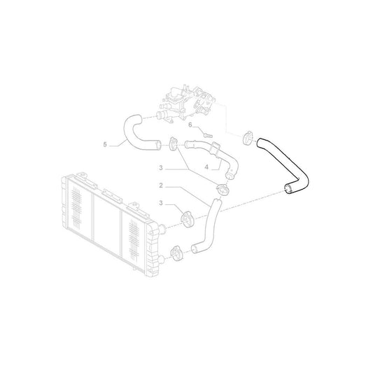 CitroenRelayFiatDucatoPeugeotBoxerUpperRadiatorHose1326971080