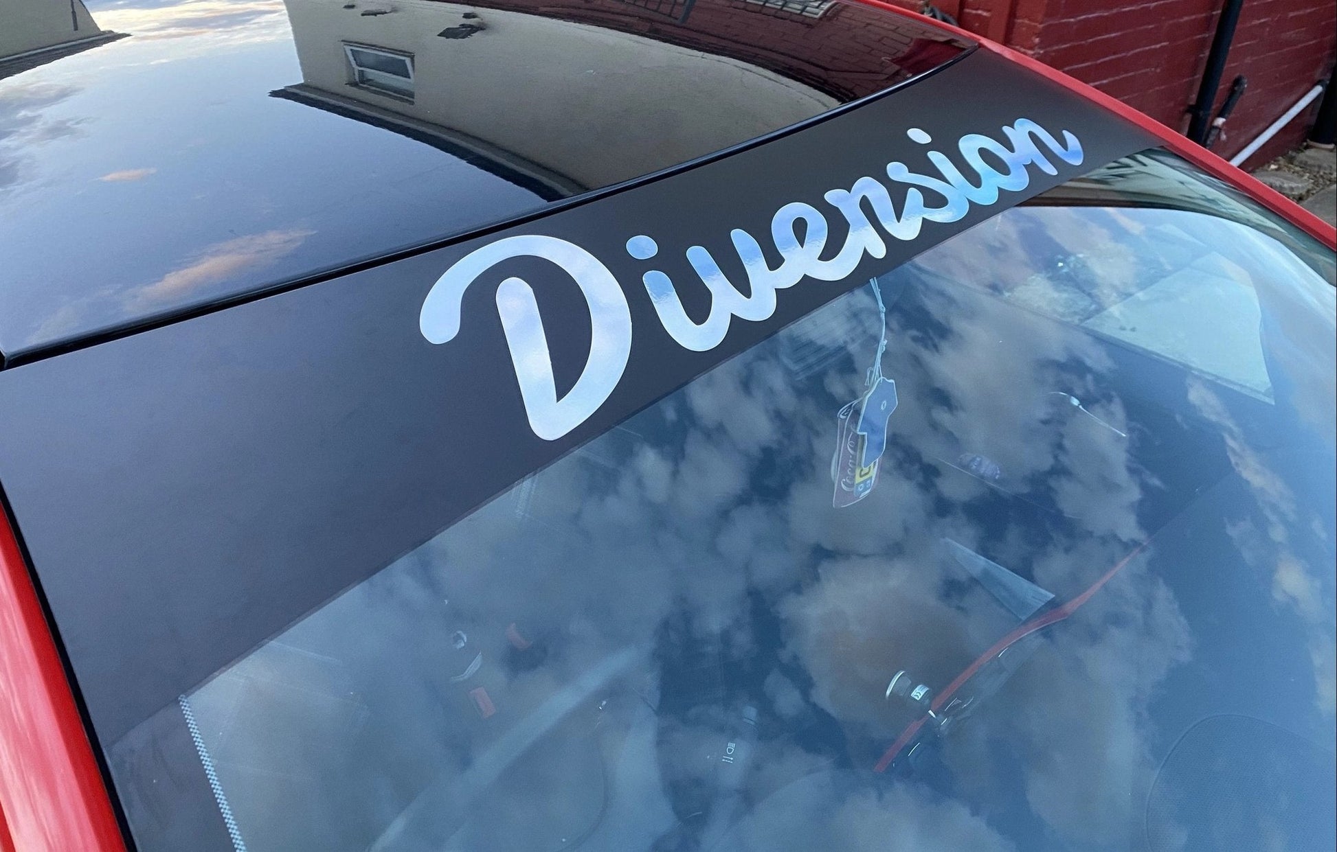 DIVERSIONItalicSunStrip/WindowBanner(OILSLICK/MULTICOLOURED)