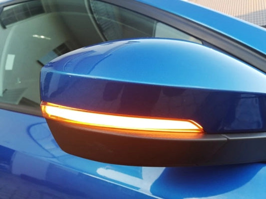 DynamicSweepingMirrorIndicatorsForVolkswagenT-ROC(2017+Models)AndSkodaOctavia(2014-2019Models)(DynamicOrange)