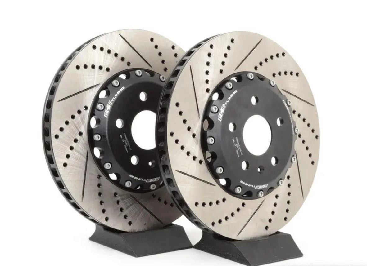 ECSTuning-340x30mmFrontCross-Drilled&Slotted2-PieceBrakeDiscs