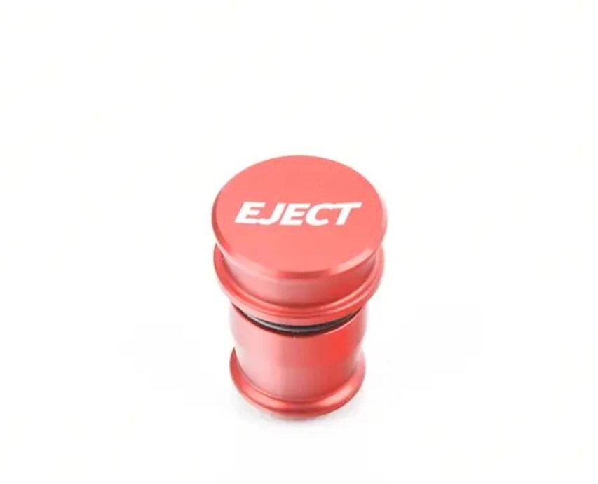 ECSTuningBilletPowerPortPlug-"Eject""-RedAnodized"