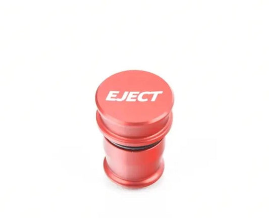 ECSTuningBilletPowerPortPlug-"Eject""-RedAnodized"