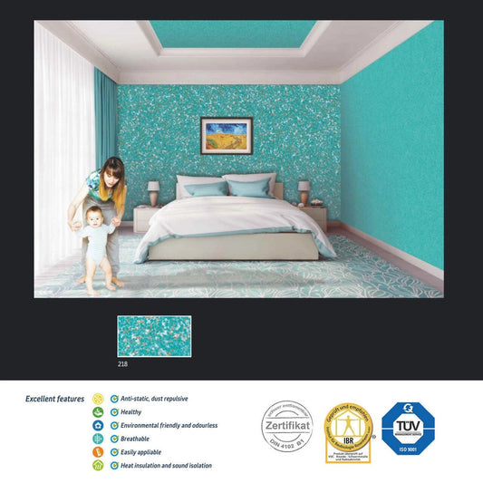 EggBlue-CarrotPolymer-BasedLiquidInteriorWallpaperSilkCoatingPaint