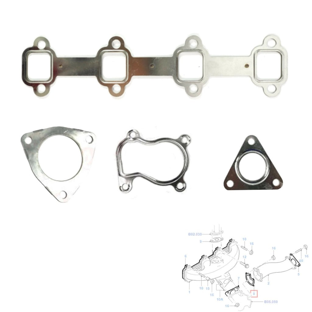ExhaustManifoldGasketSetFitsFordTransit2.5D1991-2000,6518194,6202946
