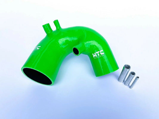 Fiat500AbarthT-JetSiliconeIntakeHoseGreenIHITurbo|MTCMotorsport