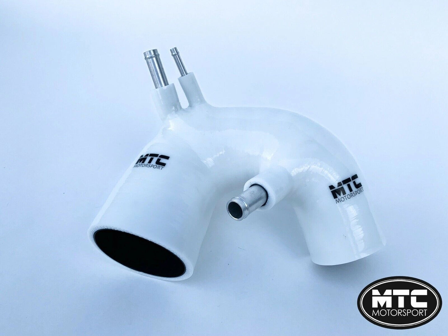 Fiat500AbarthT-JetSiliconeIntakeHoseWhiteIHITurbo|MTCMotorsport
