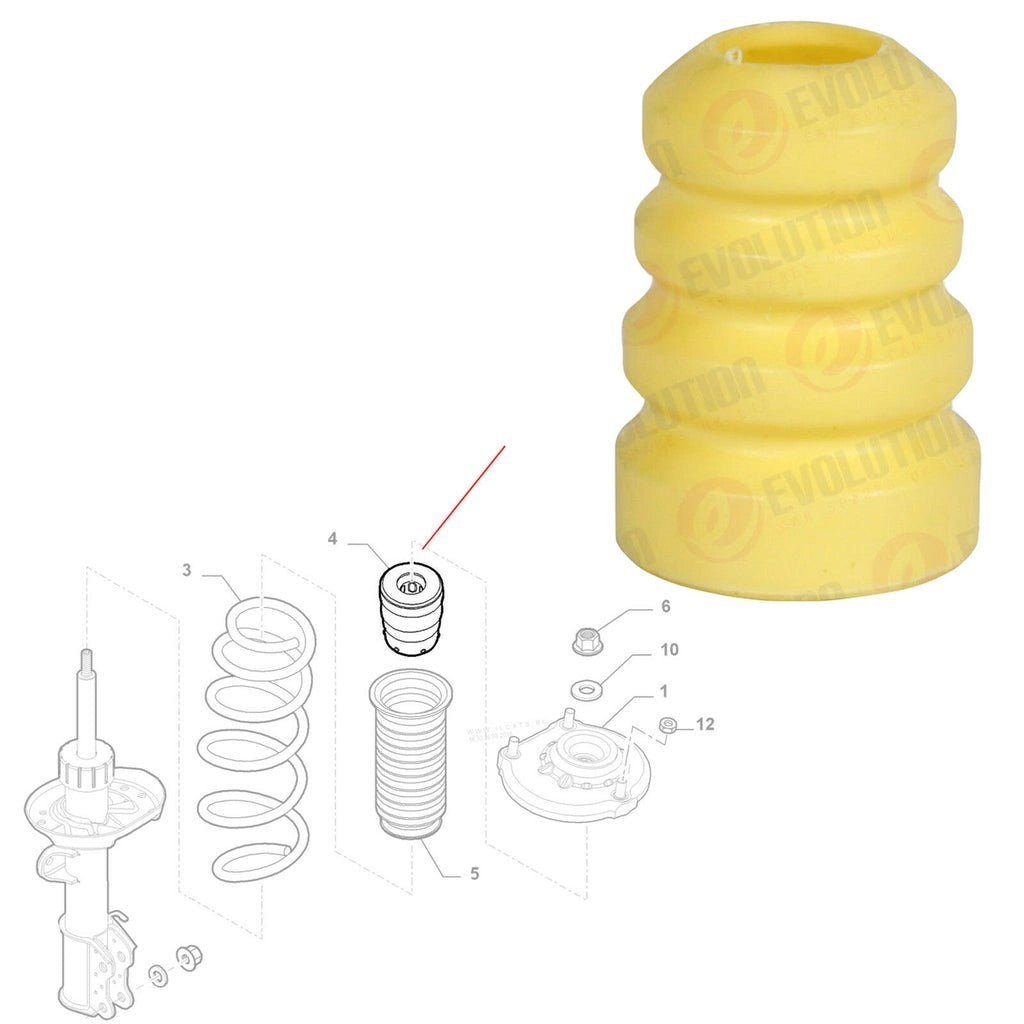 FiatDobloMk3FrontSuspensionBumpStopRubberBufferRhLh51851802