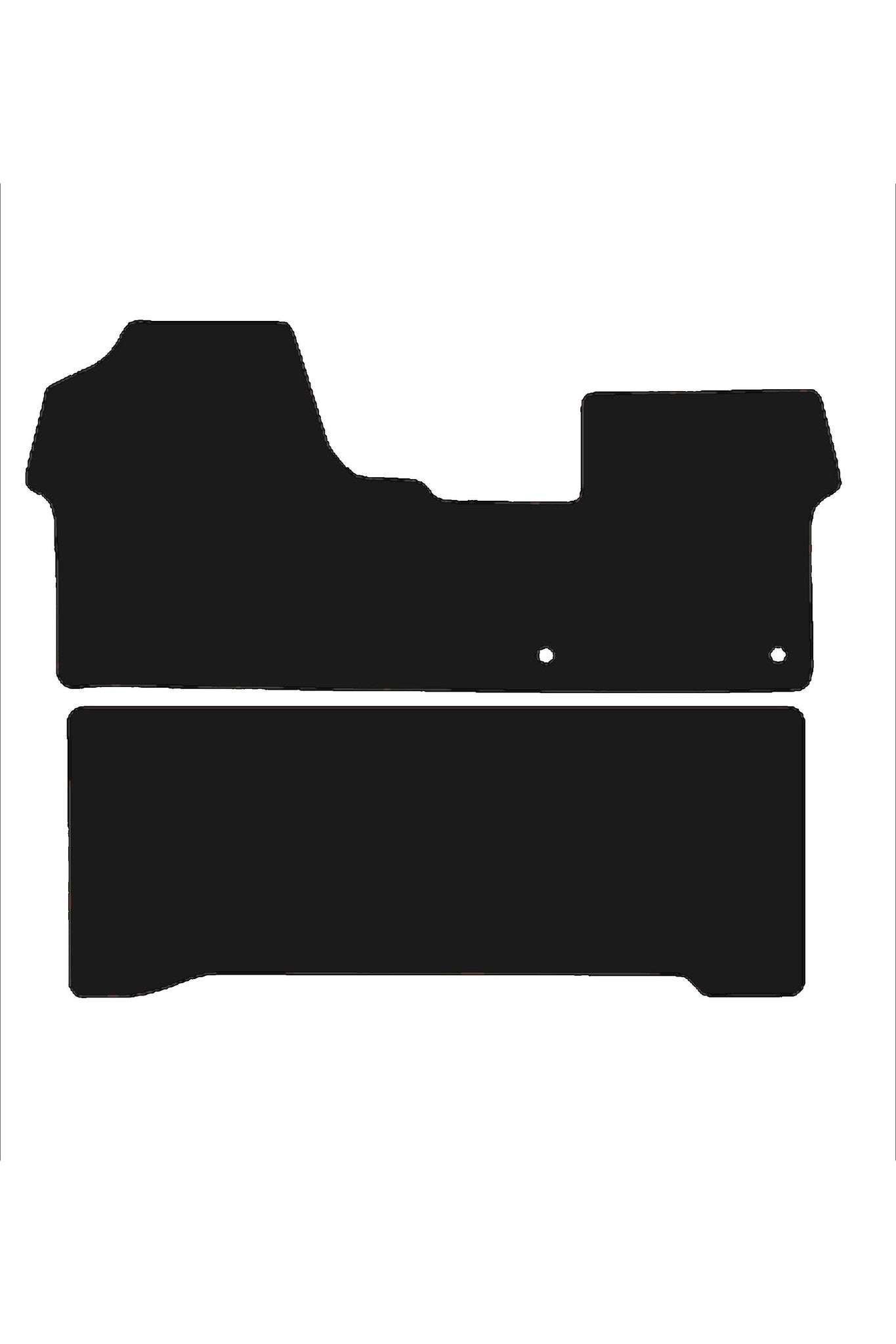 FitsCitroenDispatch2016+TailoredFront&RearCrewCabRubberMats