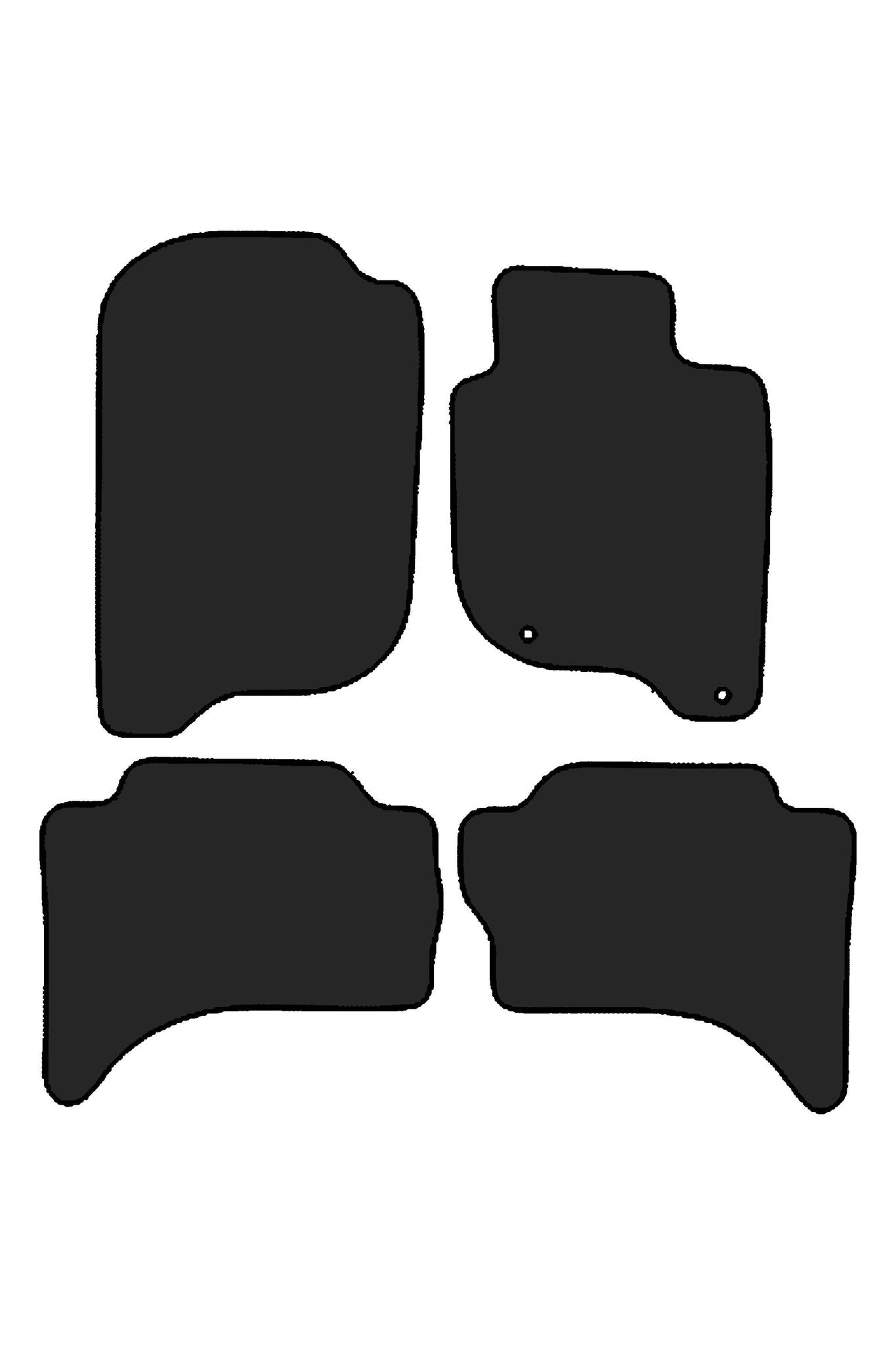 FitsFiatFullback2016+TailoredFront&RearRubberMats