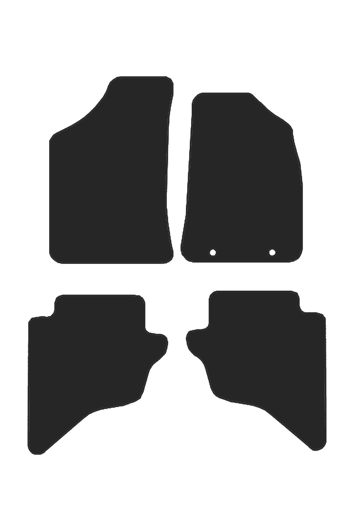FitsFordRanger1999-2006TailoredFront&RearRubberMats